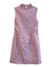 Lilly Pulitzer Size 0 Pink & White Cotton Seersucker Ruffle V Neck Stripe Dress Pink & White / 0