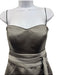 Priscilla of Boston Size 4 Gray Polyester Satin Strapless Belt Detail Gown Gray / 4