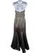 Priscilla of Boston Size 4 Gray Polyester Satin Strapless Belt Detail Gown Gray / 4