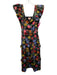 Show Me Your Mumu Size M Black & Multi Polyester Floral Sleeveless Dress Black & Multi / M