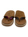 Donald Pliner Shoe Size 8.5 Tan Brown Leather Upper Suede Woven Platform Sandals Tan Brown / 8.5