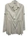 Akris Size 4 White Cotton Button Down Drawstring Collapsible Long Sleeve Top White / 4