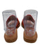 Jack Rogers Shoe Size 7 Brown, Black, Red Leather Dog Detail Thong Sandals Brown, Black, Red / 7