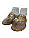 Jimmy Choo Shoe Size 37 Beige & Gold Leather Toe Strap Open Toe Sandals Beige & Gold / 37