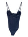 Milly Cabana Size M Navy blue & silver Polyamide Blend Metallic Thread Swimsuit Navy blue & silver / M