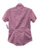 Ann Mashburn Size S Pink & White Cotton Gingham Short Sleeve Button Up Shirt Top Pink & White / S