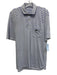 Peter Millar Size S Blue & White Cotton Striped Polo Men's Short Sleeve Blue & White / S