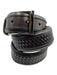 Mezlan Brown Leather Woven Men's Belt Brown