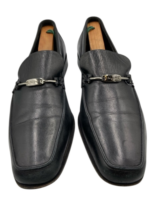 Ferragamo Shoe Size 10D Black Leather Solid Dress Men's Shoes Black / 10D