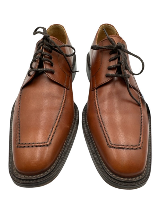 Magnanni Shoe Size 8.5 Brown Leather Solid Laces Men's Shoes Brown / 8.5