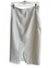 Black Halo Size 6 Cream Polyamide Blend Side Zip Cross Over Front Split Skirt Cream / 6