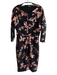 Belle Badgley Mischka Size 8 Black & Copper Polyester Blend Cowl Neck Dress Black & Copper / 8