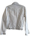 Hudson Size M White Cotton Collared Button Down Long Sleeve Denim Jacket White / M