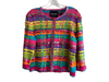 Michael Simon Size M Multi Ramie & Cotton Round Neck Long Sleeve Sequin Sweater Multi / M