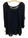 Johnny Was Calme Size M Navy Blue Viscose Blend Tassel Tie Detail Slip Incl Top Navy Blue / M