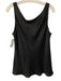 Lafayette 148 Size 12 Black Silk Satin Sleeveless Top Black / 12