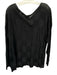 Bitte Kai Rand Size XL Black Viscose Blend Knit Checkered Long Sleeve Sweater Black / XL