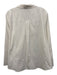 Lafayette 148 Size L White Cotton notched collar Long Sleeve Top White / L