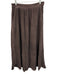 It Is Well Size L Gray brown Cotton Gauze Raw Edge Elastic Waist Midi Skirt Gray brown / L