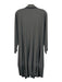 Jason Size L Green Gray Nylon Blend Zip Long Sleeve Midi Dress Green Gray / L