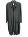 Jason Size L Green Gray Nylon Blend Zip Long Sleeve Midi Dress Green Gray / L