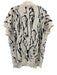 Lafayette 148 Size XL White & Black Cotton & Silk Embroidered Sketch Cardigan White & Black / XL