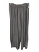 Noblu Size M Black & Gray Cotton Blend Stripe Elastic Waist Wide Leg Pants Black & Gray / M