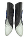 Balenciaga Shoe Size 39 Blue, Gray, Black Patent Leather & Suede Booties Blue, Gray, Black / 39