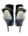 Balenciaga Shoe Size 39 Blue, Gray, Black Patent Leather & Suede Booties Blue, Gray, Black / 39