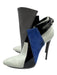 Balenciaga Shoe Size 39 Blue, Gray, Black Patent Leather & Suede Booties Blue, Gray, Black / 39