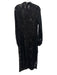 Eva Franco Size 8 Black No Fabric Tag Mock Neck Back Zip & button Dress Black / 8