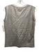 Escada Size M Silver & Taupe No Fabric Tag Sleeveless U Neck Shimmer Top Silver & Taupe / M