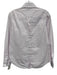 Lafayette 148 Size XS Lavender Pink & white Cotton Collar Neck Button Down Top Lavender Pink & white / XS