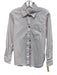 Lafayette 148 Size XS Lavender Pink & white Cotton Collar Neck Button Down Top Lavender Pink & white / XS