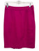 Loeffler Randall Size 8 Mangenta pink Wool Side Zip Gold Tone Hardware Skirt Mangenta pink / 8