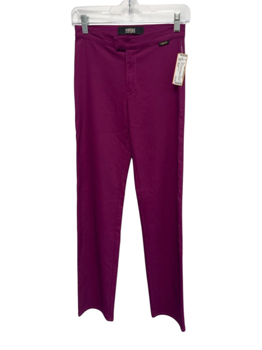 Versace Jeans Co. Size 28/30 Plum Purple Rayon Blend Clasp & Zip close Pants Plum Purple / 28/30