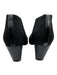 Stuart Weitzman Black Synthetic Stretch Warp Pointed Toe Slip On Booties Black