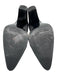 Stuart Weitzman Black Synthetic Stretch Warp Pointed Toe Slip On Booties Black