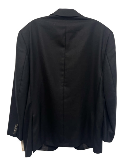 Saks Fifth Ave Black Cashmere Solid 2 Button Men's Blazer Black / 42S