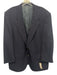 Burberrys Navy Blue Wool Solid 2 Button Men's Blazer Navy Blue / Est L