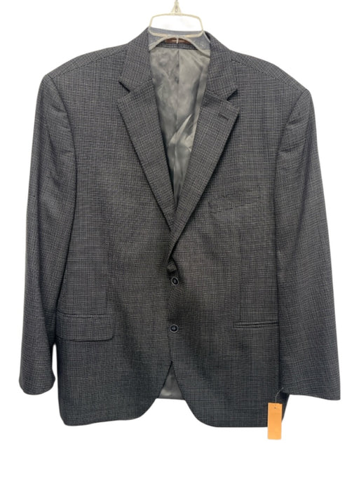 Peter Millar Navy Blue & White Wool All Over Print 2 Button Men's Blazer Navy Blue & White / 46R