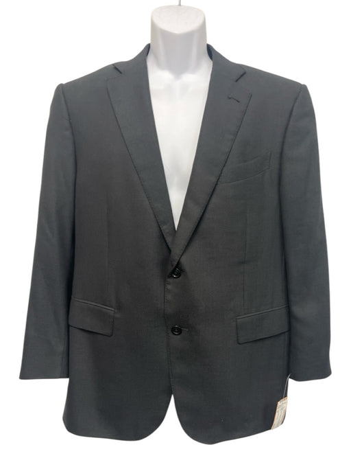 Ermenegildo Zegna Black Wool Striped 2 Button Men's Blazer Black / 54