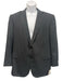 Ermenegildo Zegna Black Wool Striped 2 Button Men's Blazer Black / 54