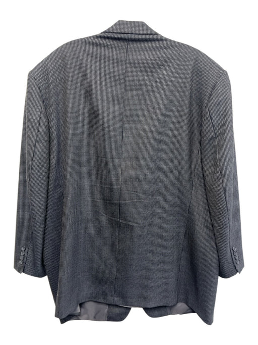 Corneliani Gray & White Wool All Over Print 2 Button Men's Blazer Gray & White / 58
