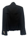 St. John Size 8 Black Buttons Shoulder Pads Stand-Up Collar Jacket Black / 8