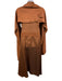 Jovani Size M Warm Brown Silk Strapless Bedazzled Ruffle Gown Warm Brown / M