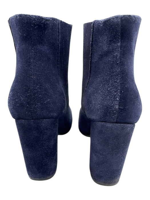 Pedro Garcia Shoe Size 36 Navy Blue Suede leather Stretch Panel Slip On Booties Navy Blue / 36