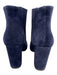 Pedro Garcia Shoe Size 36 Navy Blue Suede leather Stretch Panel Slip On Booties Navy Blue / 36