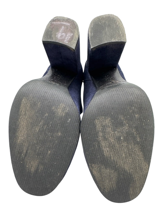 Pedro Garcia Shoe Size 36 Navy Blue Suede leather Stretch Panel Slip On Booties Navy Blue / 36