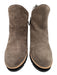 Eileen Fisher Shoe Size 9.5 Gray & Black Suede Faux Shearling Round Toe Booties Gray & Black / 9.5